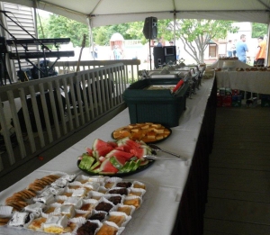 Belmont Hall Catered Buffet Table